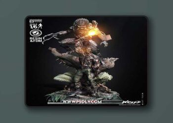 Wicked – Predator and Dutch Diorama V2 – 3D Print Model 7 Wicked – Predator and Dutch Diorama V2 – 3D Print Model