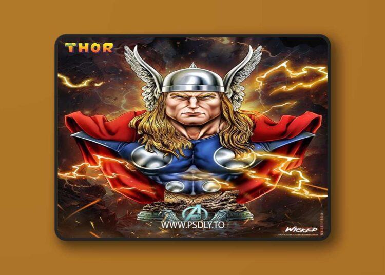 Wicked – Thor Portrait Bust – 3D Print Model STL 1 Wicked – Thor Portrait Bust – 3D Print Model STL