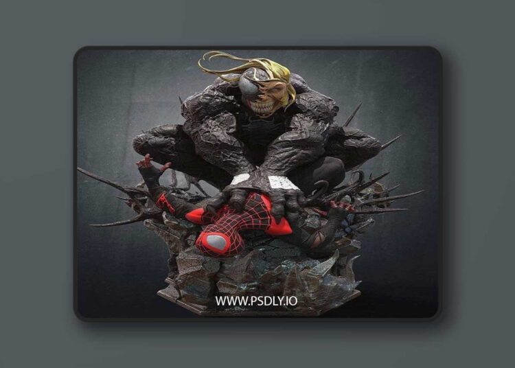 Winged Venom vs Miles Morales – 3D Print Model STL