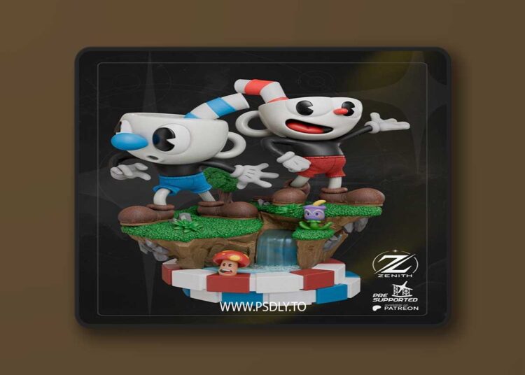 Zenith Studios – CupHead MugMan – 3D Print Model STL 1 Zenith Studios – CupHead MugMan – 3D Print Model STL