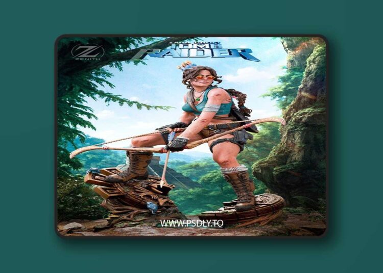 Zenith Studios – Lara Croft – 3D Print Model STL 1 Zenith Studios – Lara Croft – 3D Print Model STL