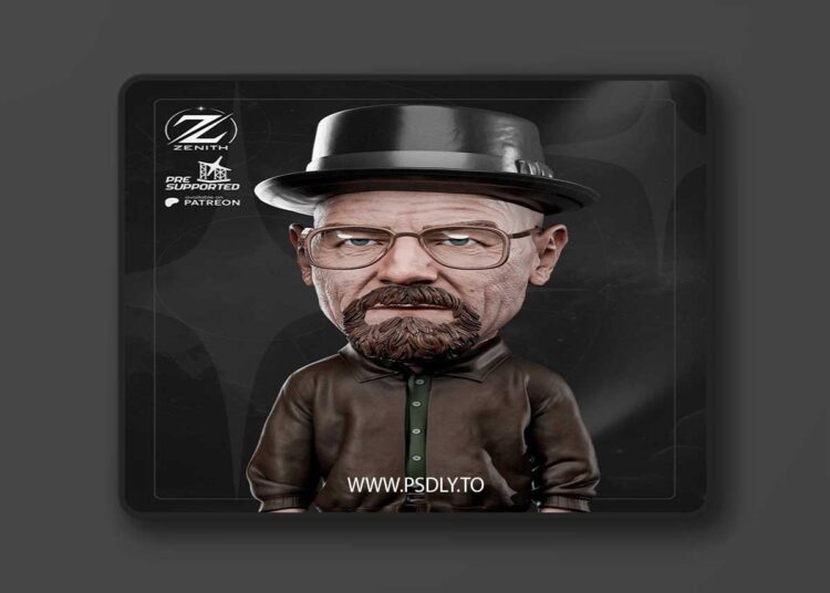 Zenith Studios – Walter White Chibi – 3D Print Model STL 1 Zenith Studios – Walter White Chibi – 3D Print Model STL