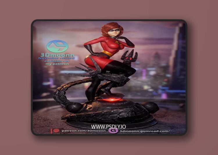 3Dmoonn – Incredibles – Elastigirl – 3D Print Model STL