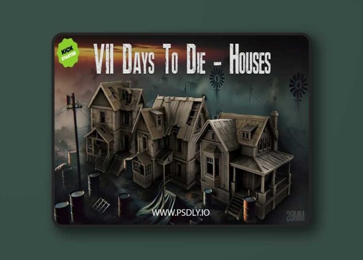 7 Days to Die – Houses – 3D Print Model STL 1 7 Days to Die – Houses – 3D Print Model STL