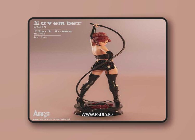 Abe3D – Jean Grey Black Queen – 3D Print Model STL