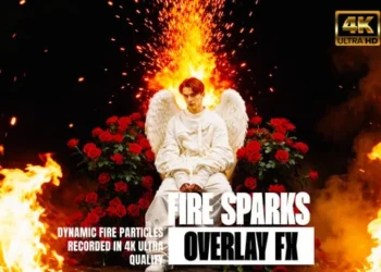 Action Fire Sparks Overlays Pack For Premiere Pro