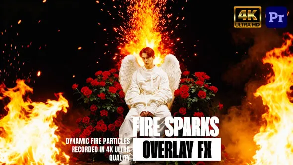 Action Fire Sparks Overlays Pack For Premiere Pro