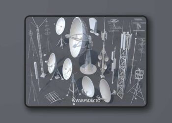 Antennas - 21 pieces - part -3 for Unreal Engine 7 Antennas - 21 pieces - part -3