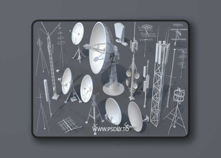 Antennas - 21 pieces - part -3 for Unreal Engine 1 Antennas - 21 pieces - part -3