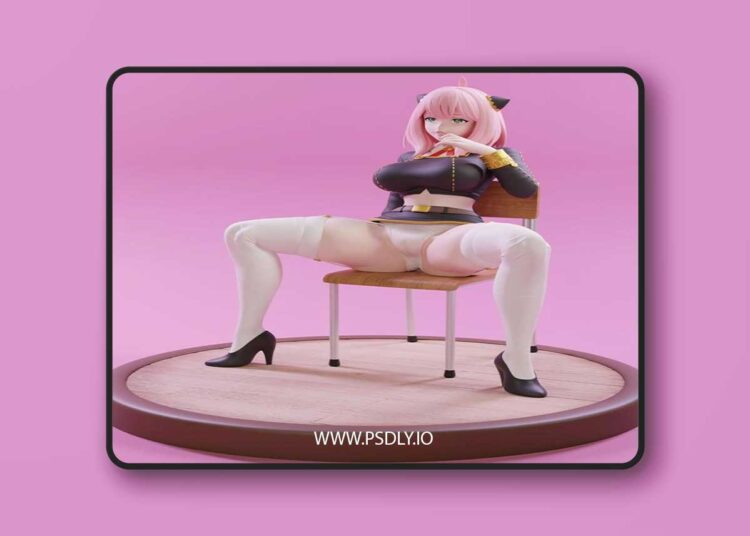 Anya Forger – The Naughty School Girl – 3D Print Model STL 1 Anya Forger – The Naughty School Girl – 3D Print Model STL