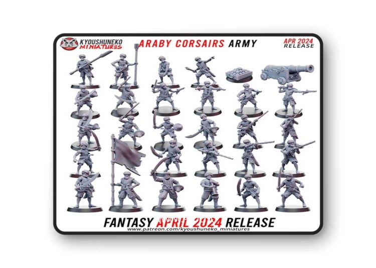 Araby Corsairs Army – 3D Print Model 1 Araby Corsairs Army – 3D Print Model