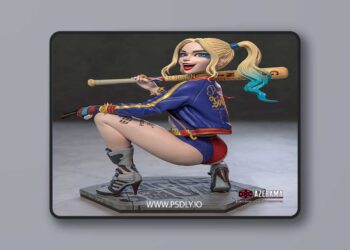Azerama – Harley Quinn – 3D Print Model 3 Azerama – Harley Quinn – 3D Print Model