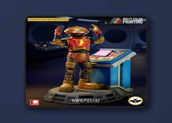 Bee Figures – Alpha 5 – Power Rangers – 3D Print Model STL