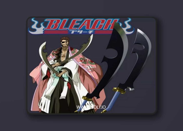 Bleach Shunsui Kyoraku Blade 3D print model 1 Bleach Shunsui Kyoraku Blade 3D print model