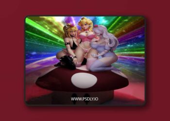 Boosette Bowsette Peach Trio – 3D Print Model 5 Boosette Bowsette Peach Trio – 3D Print Model