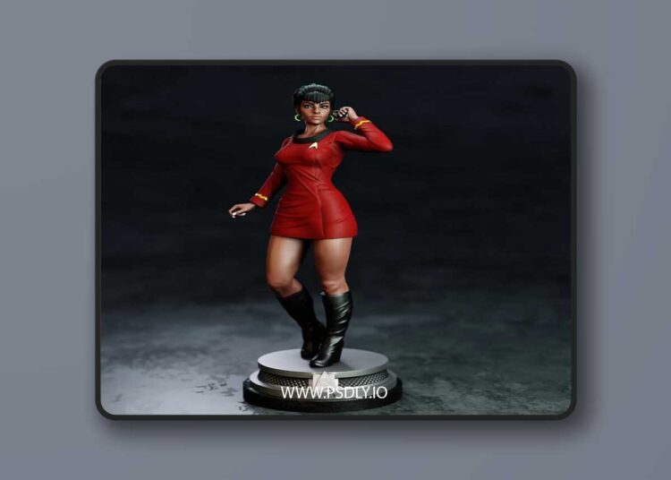BrunoArt3D – Lieutenant Uhura – 3D Print Model STL 1 BrunoArt3D – Lieutenant Uhura – 3D Print Model STL