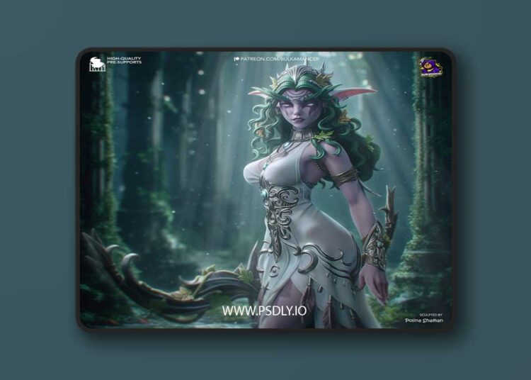 Bulkamancer Sculpts – Tyrande Whisperwind – 3D Print Model 1 Bulkamancer Sculpts – Tyrande Whisperwind – 3D Print Model