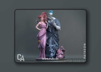 CA 3D Studios – Hades and Megara Hercules – 3D Print Model STL