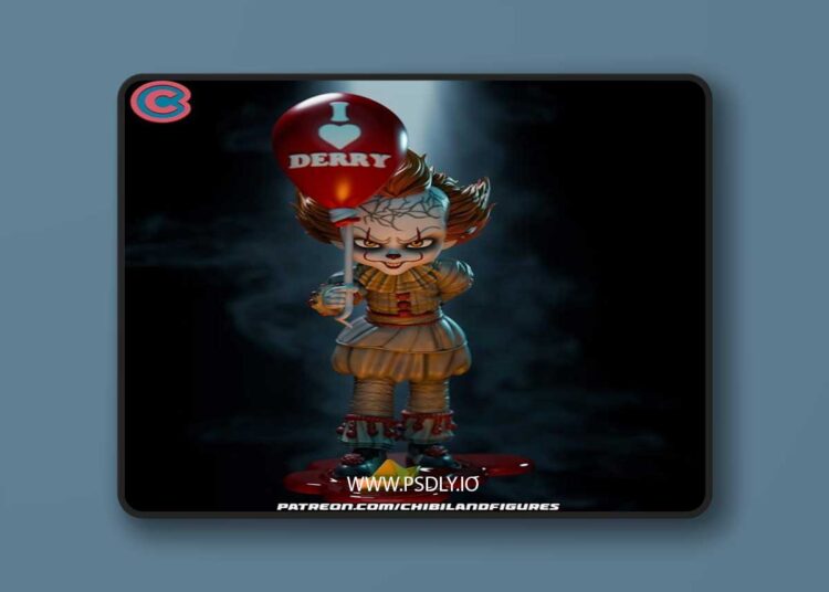 Chibi Land Figures – Pennywise IT – 3D Print Model STL