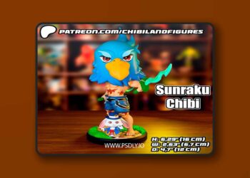 Chibi Land Figures – Sunraku – 3D Print Model STL