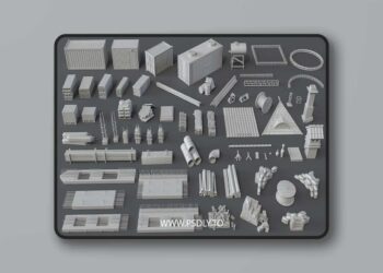 Construction Pack- 66 pieces for Unreal Engine 7 Construction Pack- 66 pieces