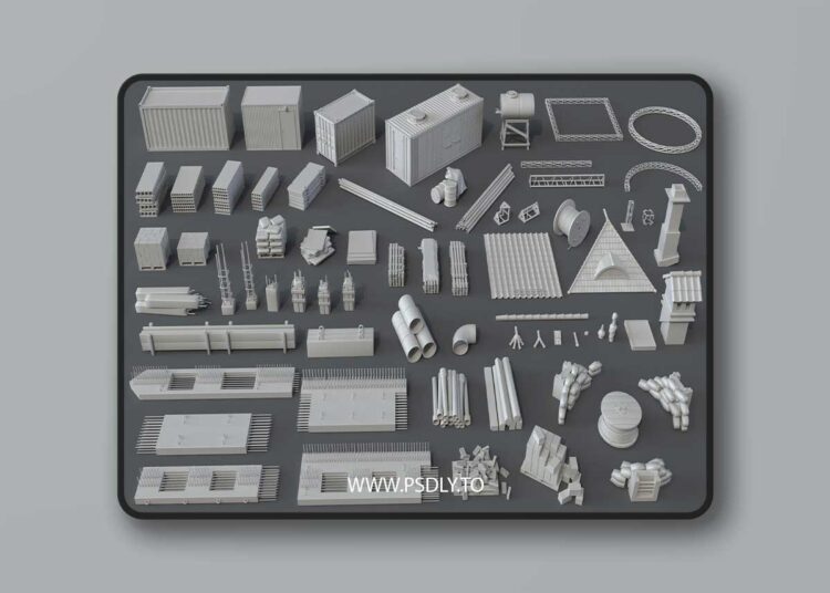 Construction Pack- 66 pieces for Unreal Engine 1 Construction Pack- 66 pieces