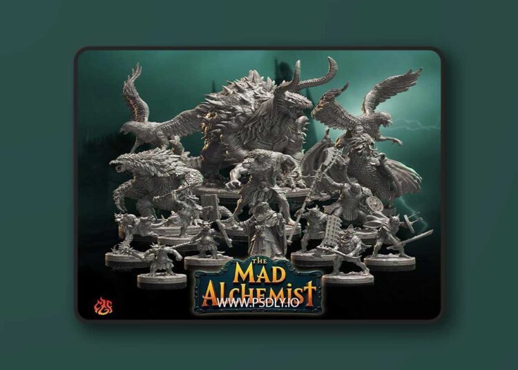 Crippled God Foundry – The Mad Alchemist May 2025 – 3D Print Model STL 1 Crippled God Foundry – The Mad Alchemist May 2025 – 3D Print Model STL