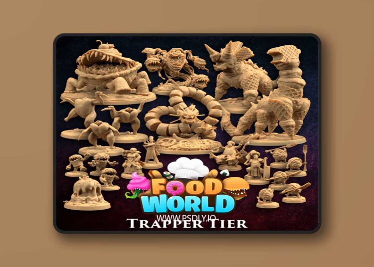Dragon Trapper’s Lodge – Food World – Trapper Tier – 3D Print Model 1 Dragon Trapper’s Lodge – Food World – Trapper Tier – 3D Print Model