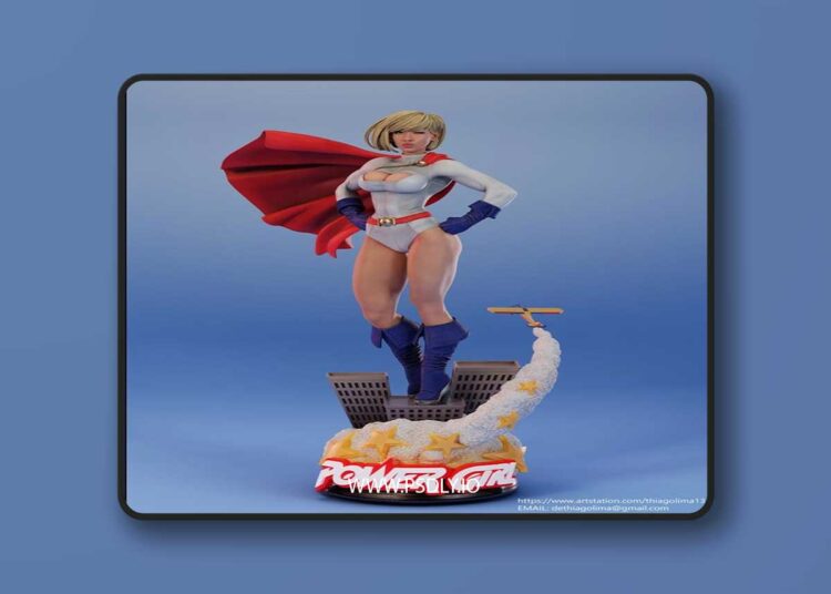 E.S Monster – Power Girl – 3D Print Model STL