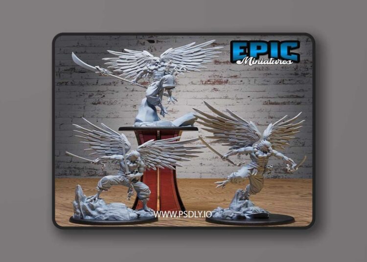 Epic Miniatures – Tengu Bird Folk Lord Set – 3D Print Model STL