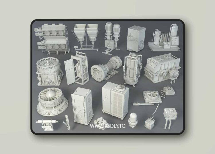 Factory Units 2 - 20 pieces for Unreal Engine 1 Factory Units 2 - 20 pieces
