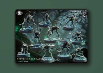 Fleshcraft Studio – Spitehorn Reapers – 3D Print Model