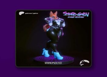 Gatsu Studios – Spider Gwen Furry – 3D Print Model STL 4 Gatsu Studios – Spider Gwen Furry – 3D Print Model STL