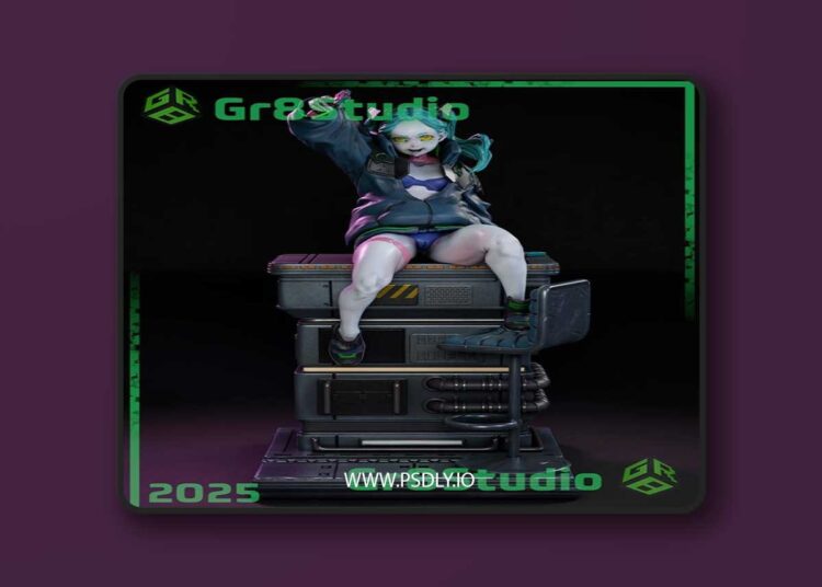 Gr8Tech – Cyberpunk Edgerunners – Rebecca – 3D Print Model STL 1 Gr8Tech – Cyberpunk Edgerunners – Rebecca – 3D Print Model STL