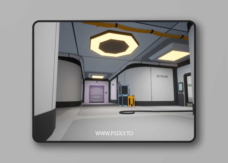 Low Poly Sci-Fi Cyberpunk Interior (5.2 – 5.6) 1 Low Poly Sci-Fi Cyberpunk Interior (5.2 – 5.6)