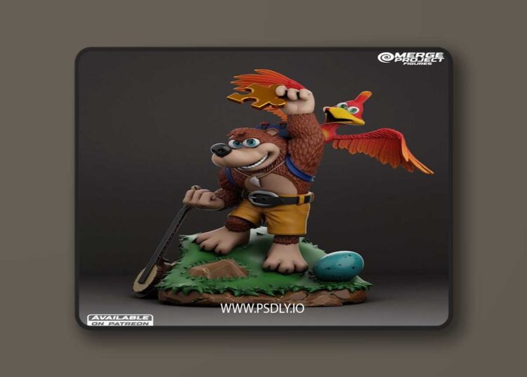 Merge Project Figures – Banjoo and Kazooie – 3D Print Model STL 1 Merge Project Figures – Banjoo and Kazooie – 3D Print Model STL