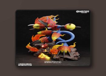 Merge Project Figures – Digimon – Flamedramon – 3D Print Model 7 Merge Project Figures – Digimon – Flamedramon – 3D Print Model