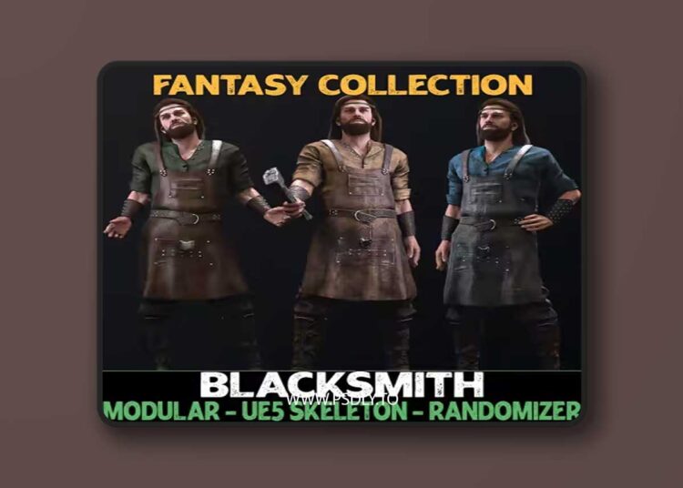 Modular Blacksmith - Male Humans - Fantasy Collection (5.0+) 1 Modular Blacksmith - Male Humans - Fantasy Collection (5.0+)
