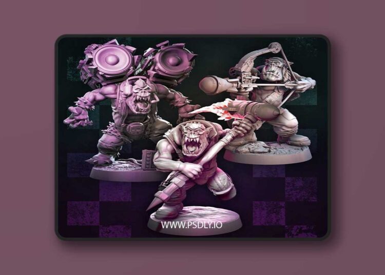 MrModulork’s Demolition Orc Specialists – 3D Print Model STL 1 MrModulorks Demolition Orc Specialists – 3D Print Model STL