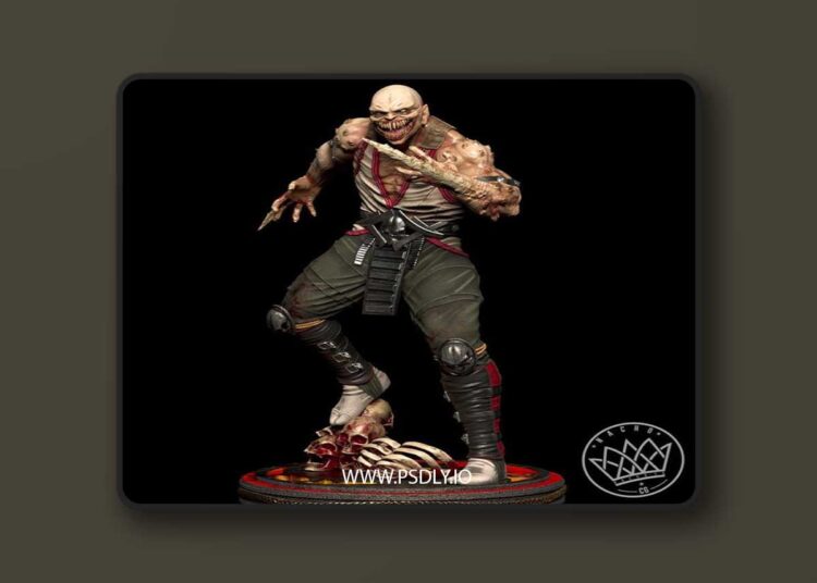 Nacho CG – Fan Art – Baraka from MK Statue – 3D Print Model STL