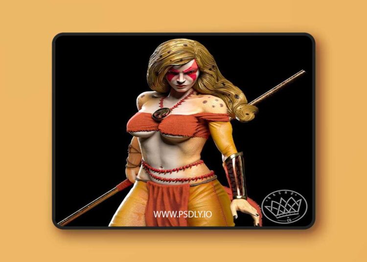 Nacho CG – Fan Art – Cheetara from Thundercats Statue – 3D Print Model STL 1 Nacho CG – Fan Art – Cheetara from Thundercats Statue – 3D Print Model STL