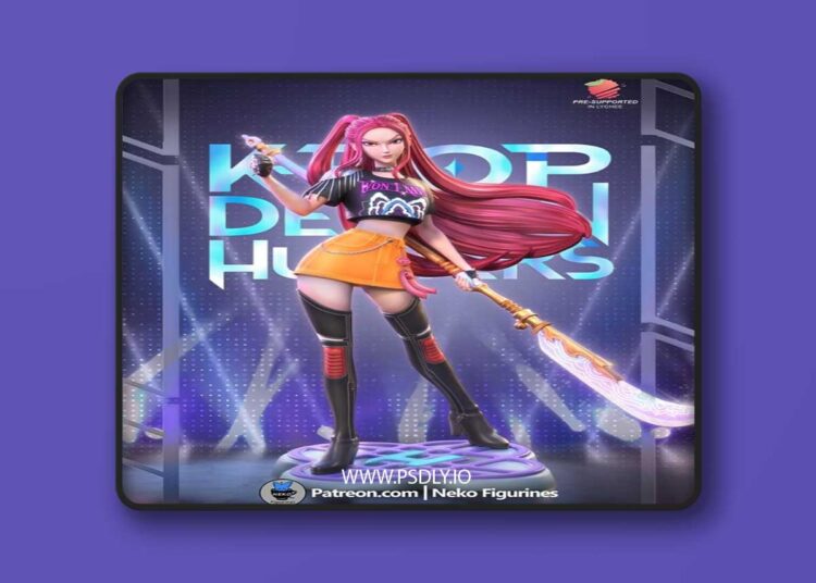 Neko Figurines – Kpop Demon Hunters – Mira – 3D Print Model STL