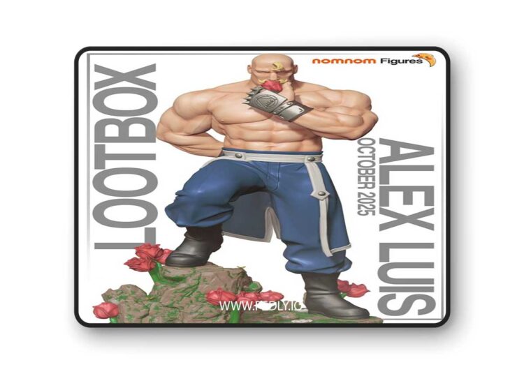 Nomnom Figures – Alex Luis Armstrong from Fullmetal Alchemist – 3D Print Model STL 1 Nomnom Figures – Alex Luis Armstrong from Fullmetal Alchemist – 3D Print Model STL