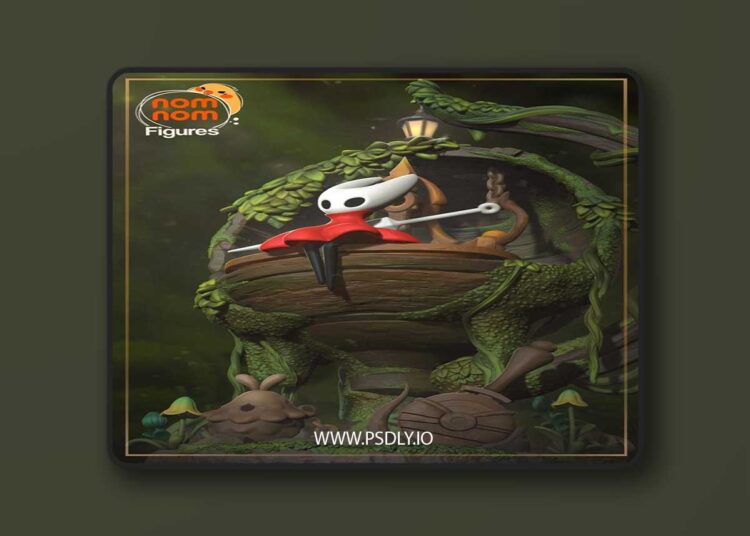 Nomnom Figures – Hornet from Hollow Knight – 3D Print Model STL 1 Nomnom Figures – Hornet from Hollow Knight – 3D Print Model STL