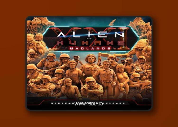 Papsikels Miniatures – Aliens vs Humans – Madlands September 2025 – 3D Print Model STL 1 Papsikels Miniatures – Aliens vs Humans – Madlands September 2025 – 3D Print Model STL