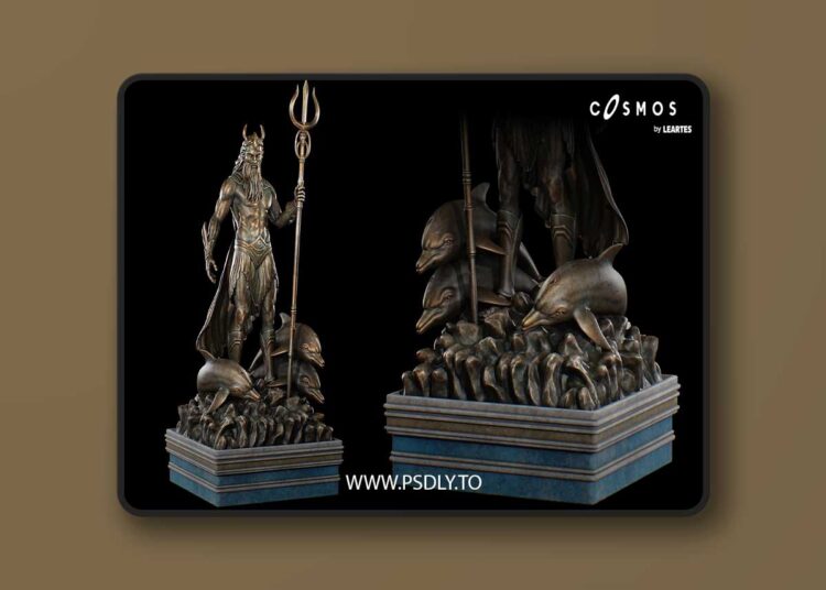 Poseidon Statues (Poseidon Statues Statue Ancient Mythical Roman Prop 3D Art) [5.0 – 5.6]