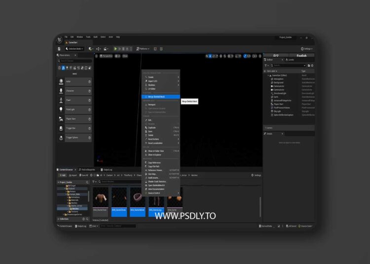 Quick Merge Skeletal Mesh v1.0 (5.4) 1 Quick Merge Skeletal Mesh v1.0 (5.4)
