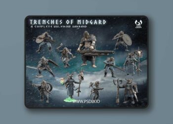 Rise Craft – Trenches of Midgard – Warband – 3D Print Model STL 5 Rise Craft – Trenches of Midgard – Warband – 3D Print Model STL