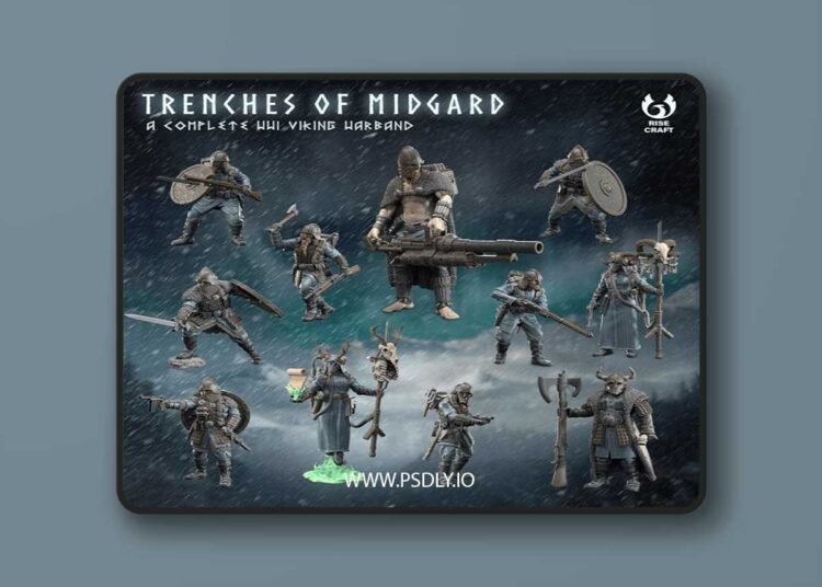 Rise Craft – Trenches of Midgard – Warband – 3D Print Model STL 1 Rise Craft – Trenches of Midgard – Warband – 3D Print Model STL