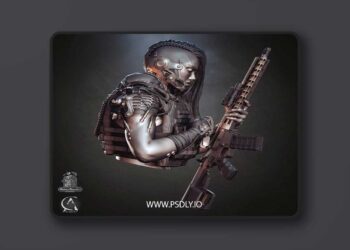 Robot Rocket – Lock n Load Bust – 3D Print Model STL